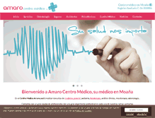 Tablet Screenshot of amarocentromedico.com